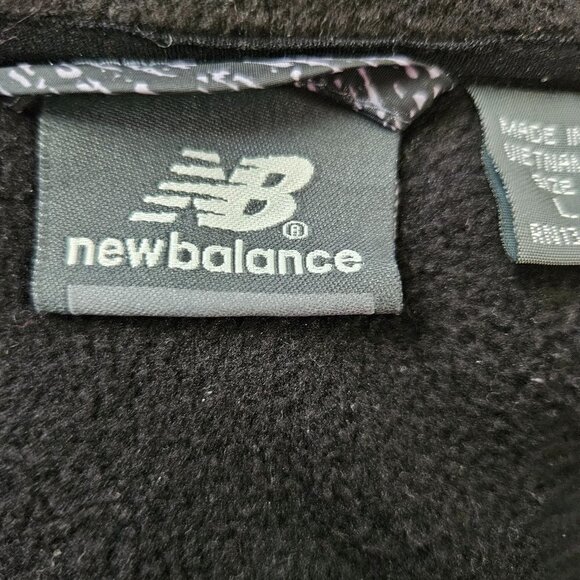 NEW BALANCE WOMEN'S ACTIVE WEAR RUNNING JACKET BLACK.GRAY FLEECE LINED   SZ L - Picture 6 of 8